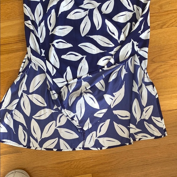 LOFT Blue and White Maxi Skirt - Picture 2 of 4